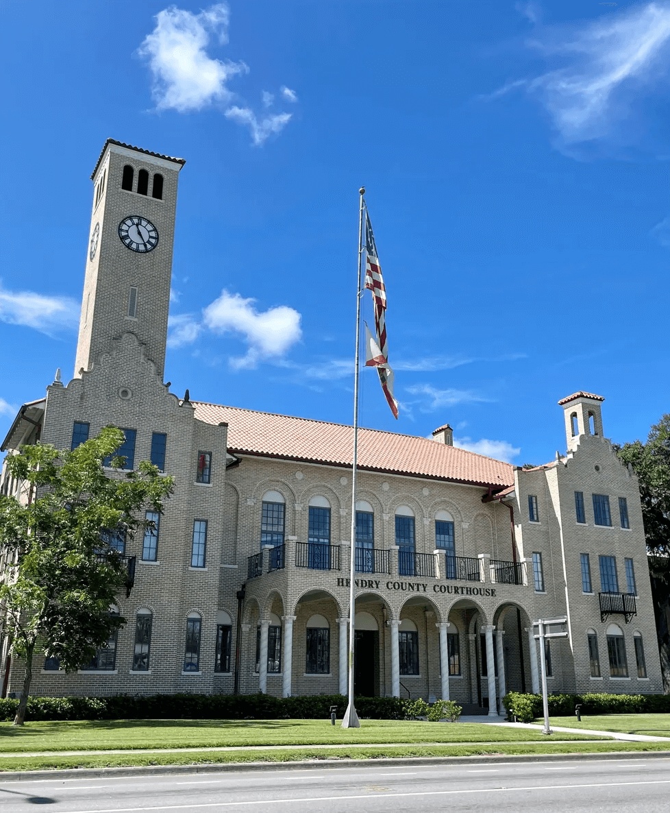 Hendry County Courthouse in LaBelle, FL