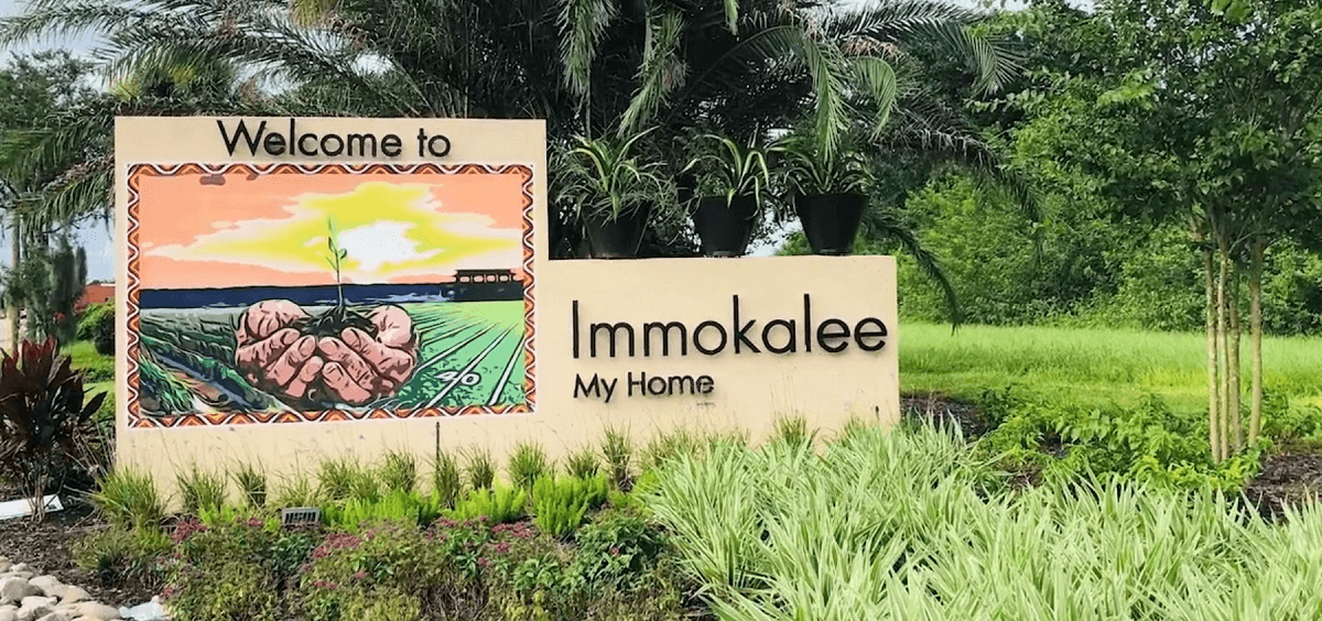 Farm fields in Immokalee, FL